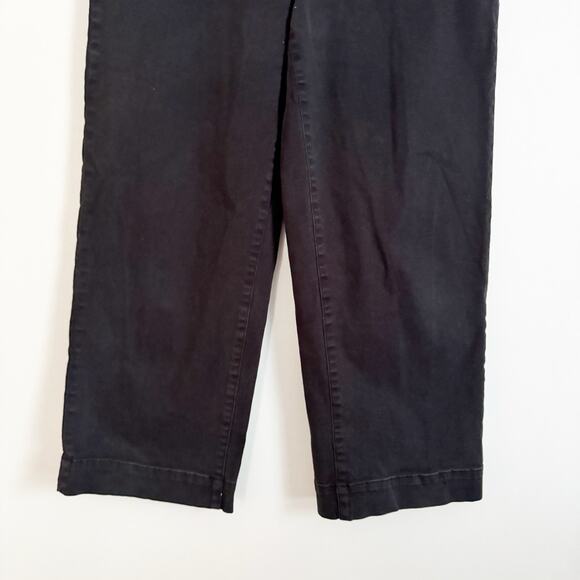 EVERLANE The Organic Cotton Wide Leg Pants Black 12 - Picture 7 of 13
